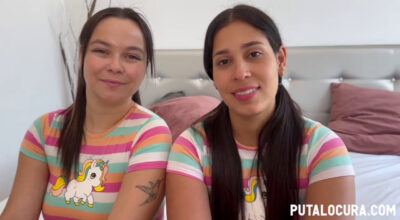Trio con dos cachondas risueñas Melisa Tetona & Natalie