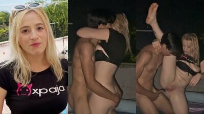 Sexo en la piscina_ Ella se deja llevar por un desconocido para coger la noche entera